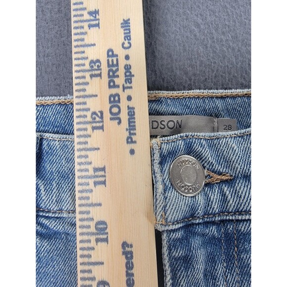 Hudson Jeans Womens 28 Remi Obsession High Rise Straight Distressed Raw Hem - Picture 8 of 13